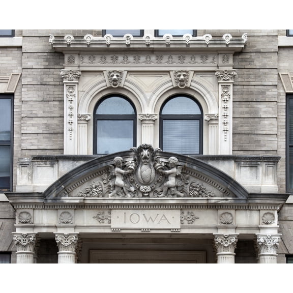 Print: Architectural Detail, Iowa Apartments, 13th Street And Logan Circle