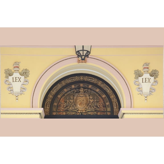 Print: Architectural Details In The Camara De Representantes Building In