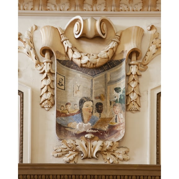 Print: Architectural Details In The Camara De Representantes Building In