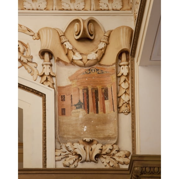 Print: Architectural Details In The Camara De Representantes Building In