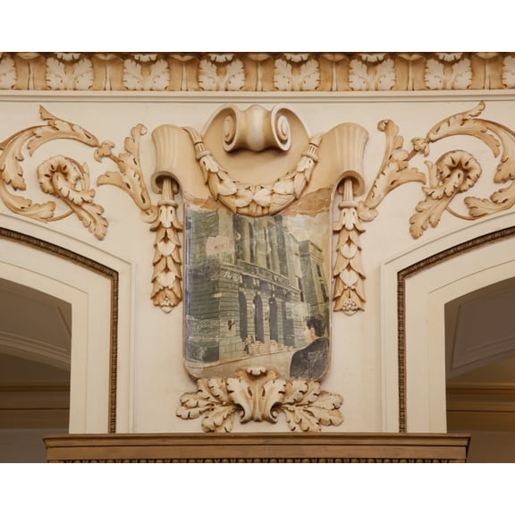 Print: Architectural Details In The Camara De Representantes Building In