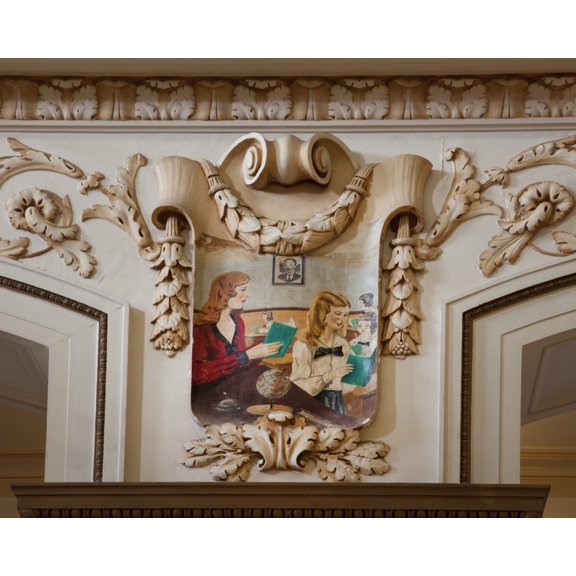 Print: Architectural Details In The Camara De Representantes Building In