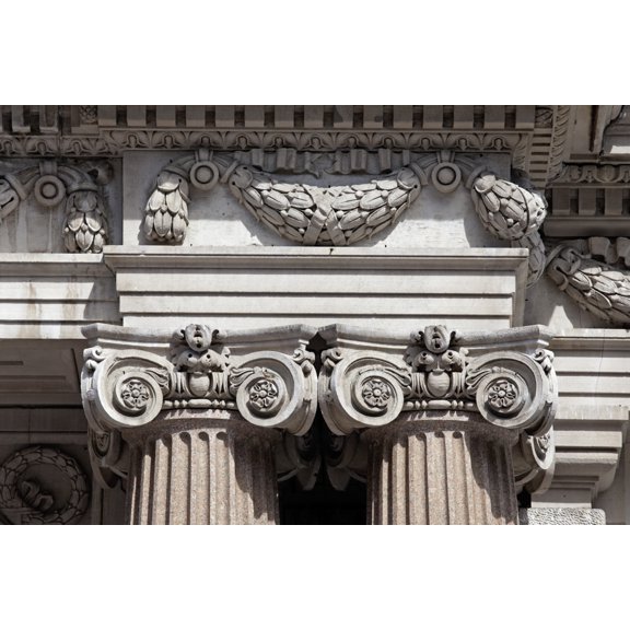Print: Architectural Details On The Colorado Building, 14th And G St., NW