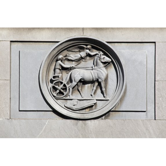 Print: Architectural Details On The National Bank Of Washington At The