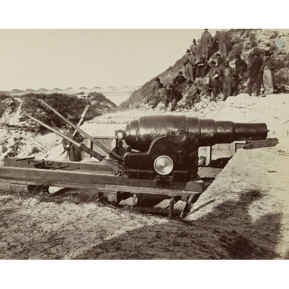 Print: Armstrong Gun In Fort Fisher, North Carolina, circa 1865