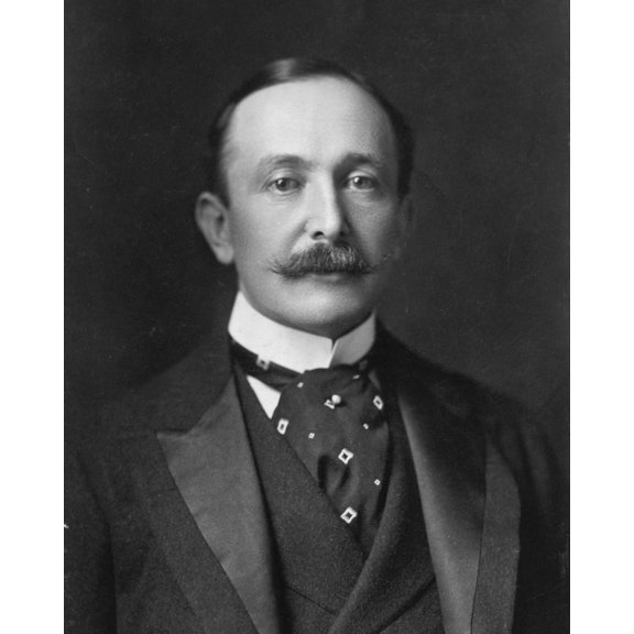 Print: August Belmont, Jr., Head-And-Shoulders Portrait, Facing Front, 1904