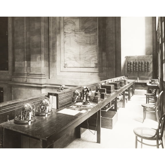 Print: Automatic Ticker Apparatus, New York Stock Exchange. Central