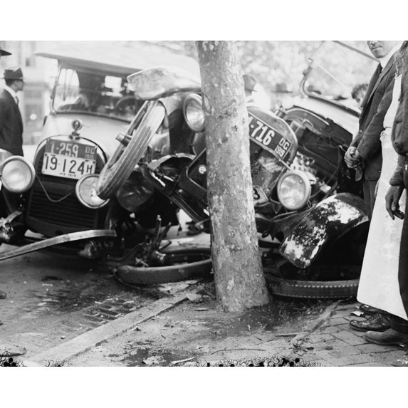 Print: Automobile Wreck