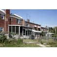 thumbnail image 1 of Print: Back Of Row Houses, View From Summit St., Near Intersection With M, 1 of 4
