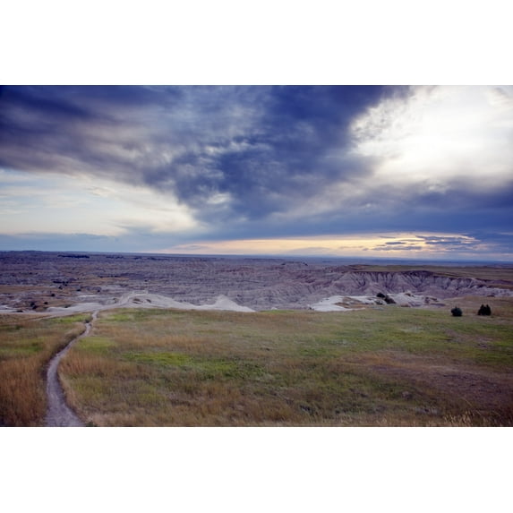 Print: Badlands National Park, In Southwest South Dakota, 2009