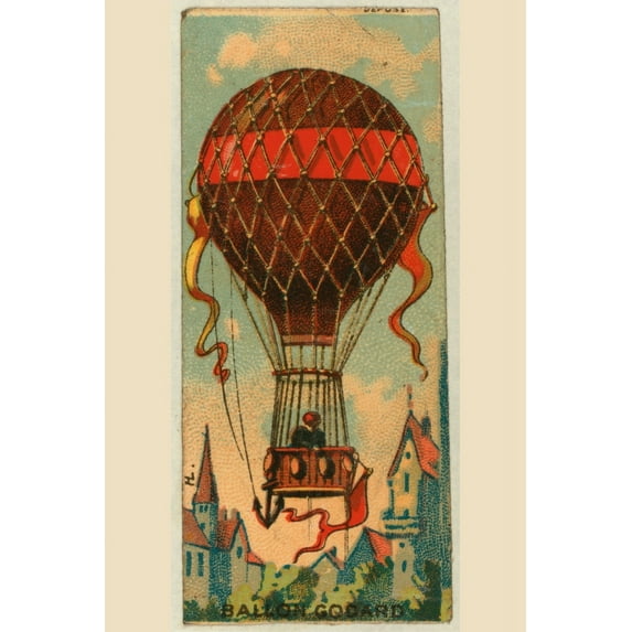 Print: Ballon Godard, circa 1860