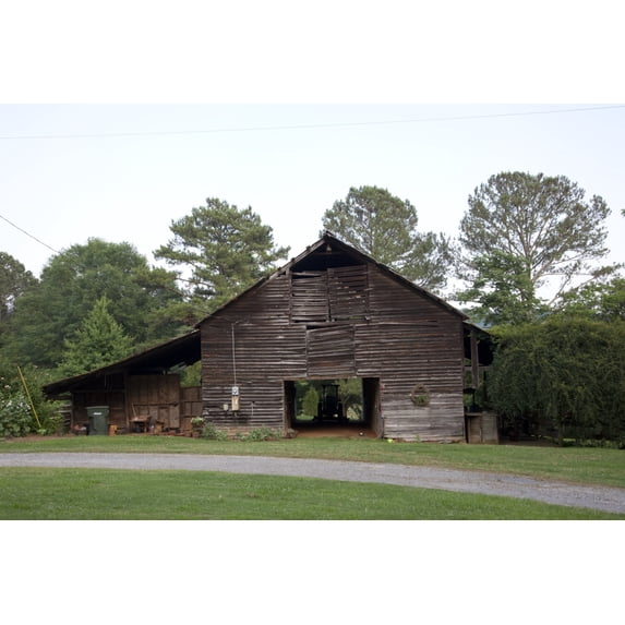Print: Barns And Rural Scenes On Route 11 Near Gadsden, Alabama, 2010