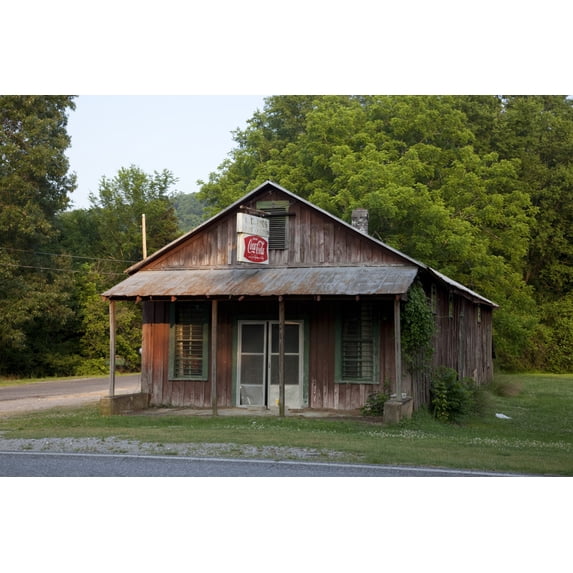 Print: Barns And Rural Scenes On Route 11 Near Gadsden, Alabama, 2010