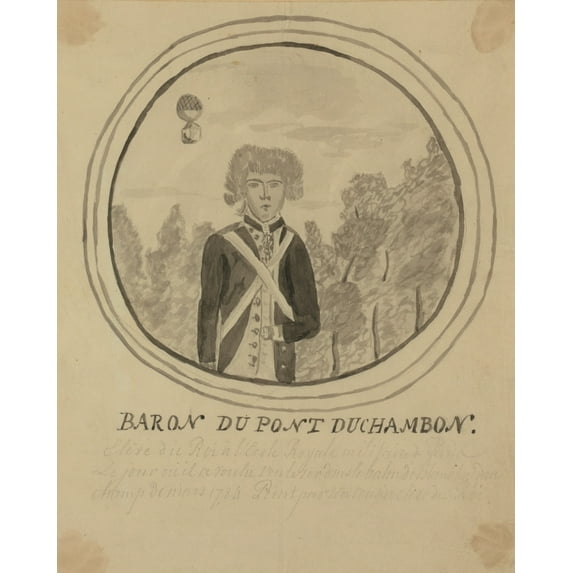 Print: Baron Du Pont Duchambon, Eleve Du Roi A L'ecole Royale Militaire De