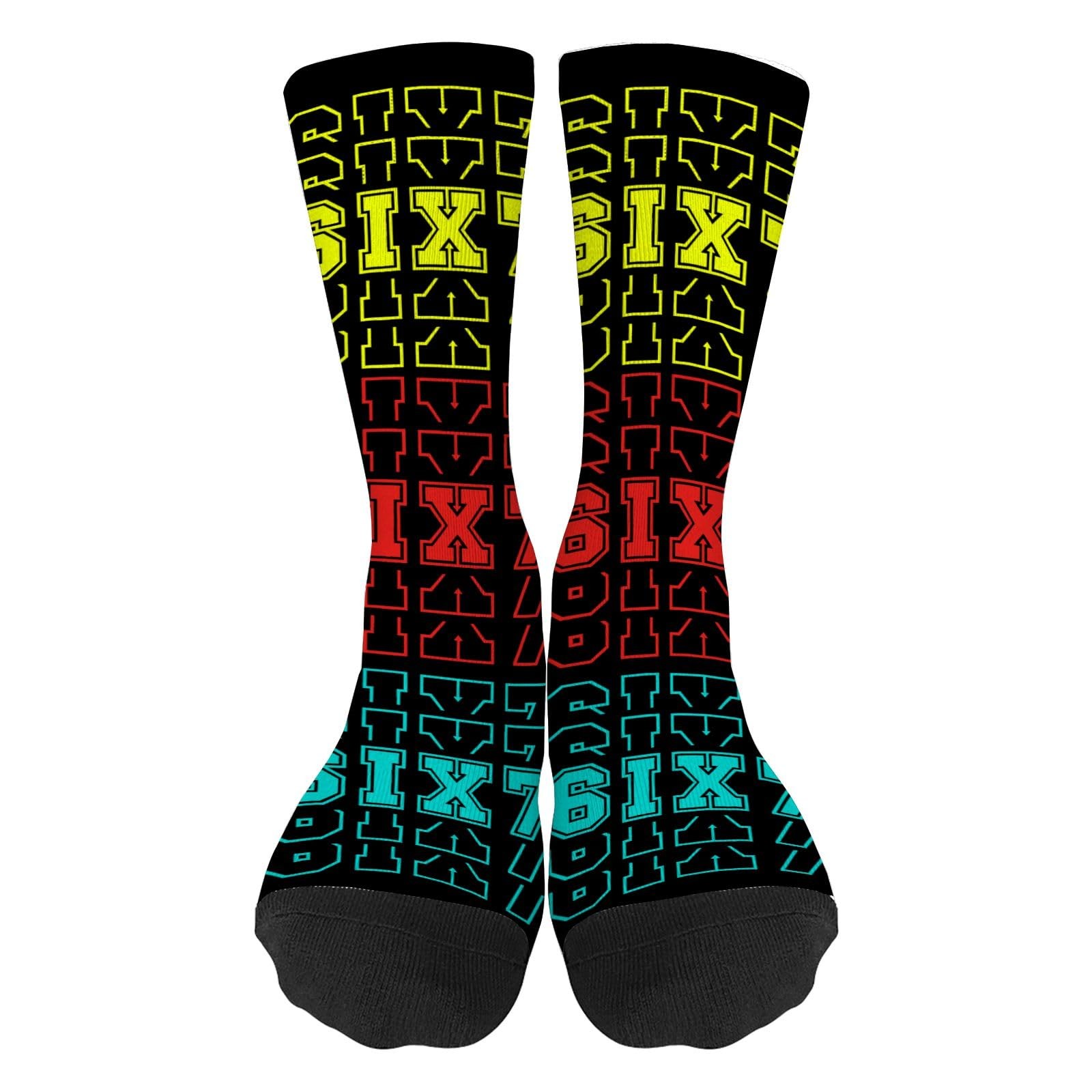 Print Baseball Stockings with Dripping Design, Novelty Knee High Socks ...