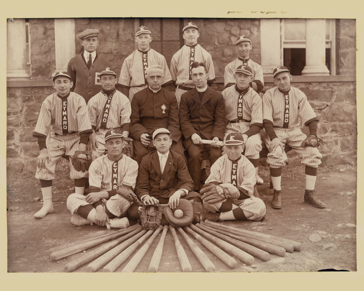 Print: Baseball Team, Eymard Seminary, Suffern, New York, circa 1890 ...