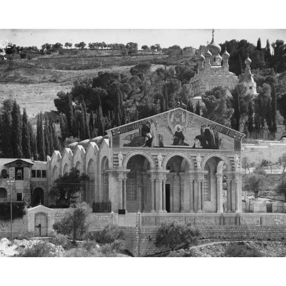 Print: Basilica Of Gethsemane, Jerusalem, circa 1924