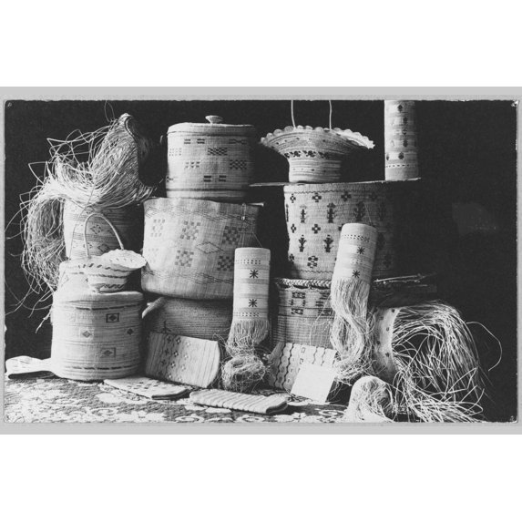 Print: Basket Weaving, circa 1900