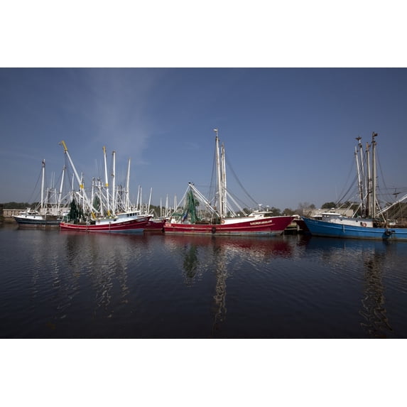 Print: Bayou La Batre, Alabama, Is A Fishing Village With A