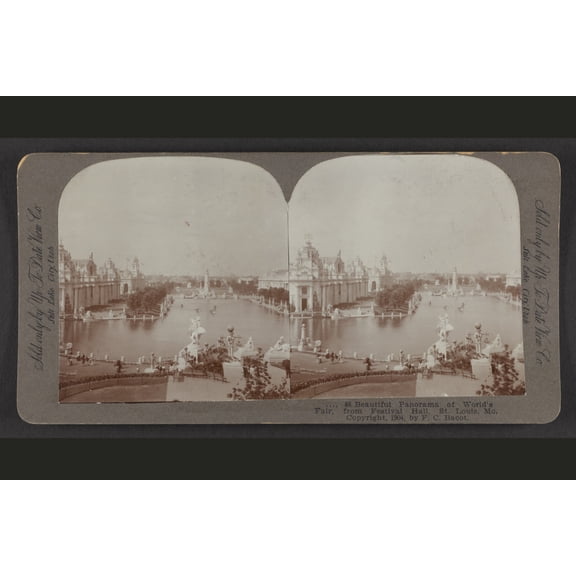 Print: Beautiful Panorama Of World's Fair From Festival Hall, St. Louis