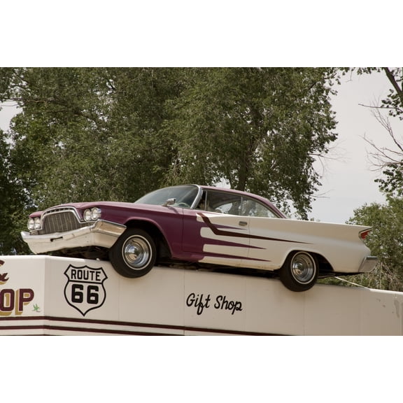 Print: Beauty And Barber Shop, Route 66, Ash Fork, Arizona, 2006