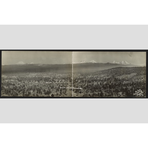 Print: Bend, Ore. And The Cascade Mts., 1910