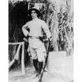 thumbnail image 1 of Print: Between Savage And Tiger. Man In Khaki Hunting Costume With Gun In, 1 of 4
