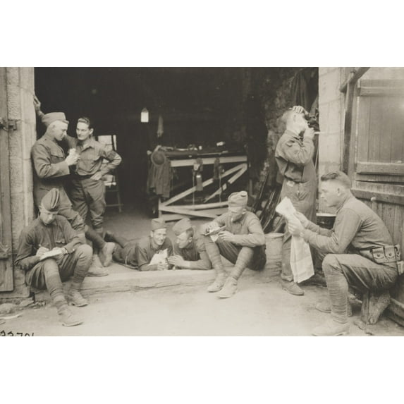 Print: Billet Of Company B, Three Hundred And Sixteenth Military Police