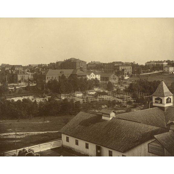 Print: Birds Eye View, Tuskegee Inst., Ala., 1907
