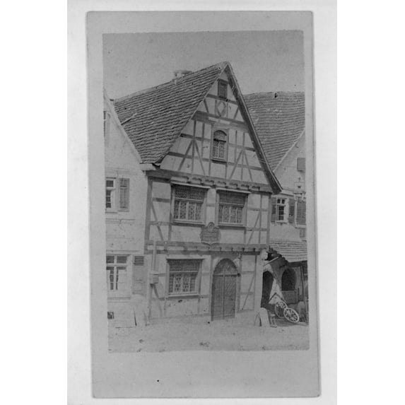 Print: Birthplace Of German Dramatist Friedrich Schiller In Marbach Am