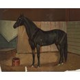 thumbnail image 1 of Print: Black Cloud, A Horse In Stable, 1882, 1 of 4