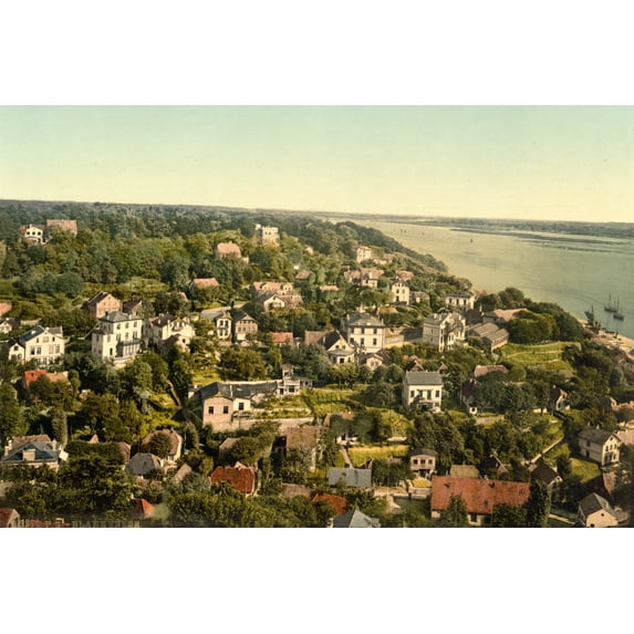 Print: Blankenese, Hamburg, Germany, circa 1890