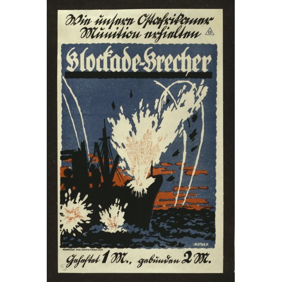Print: Blockade-Brecker, 1916
