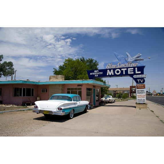 Print: Blue Swallow Motel, Route 66, Tucumcari, New Mexico, 2006