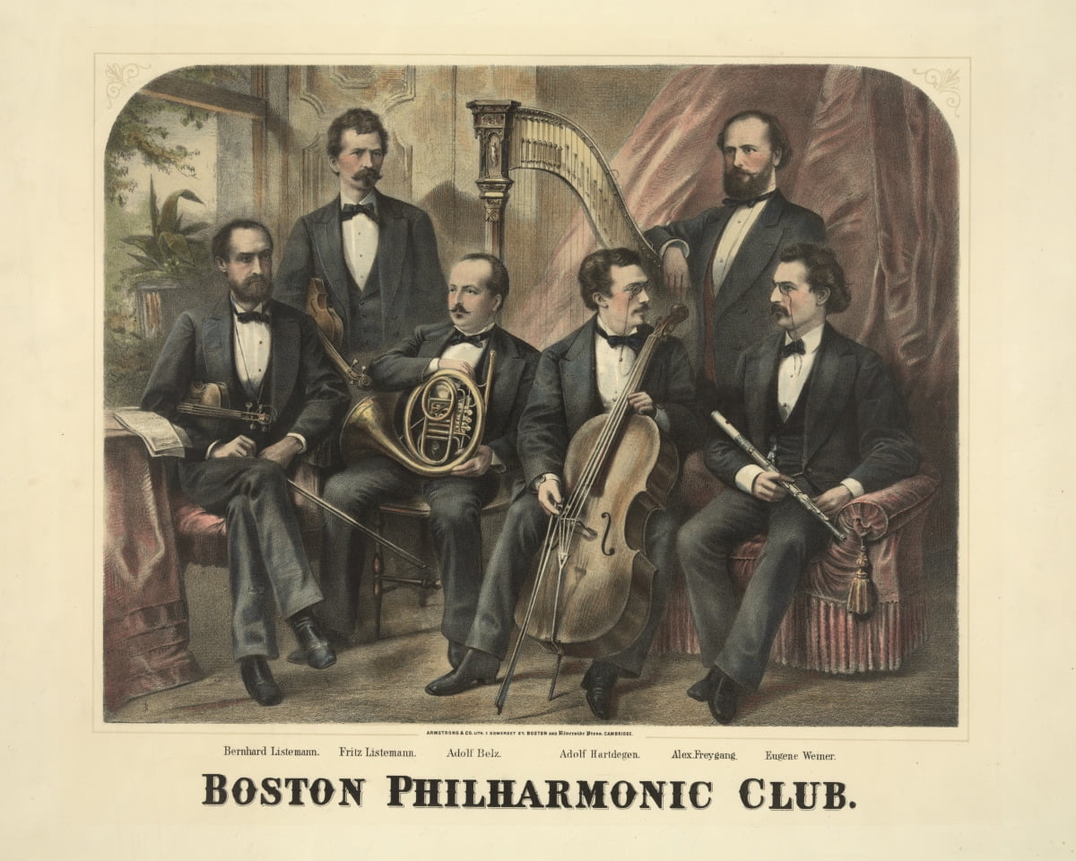 Print: Boston Philharmonic Club, Circa 1890-1900 - Walmart.com