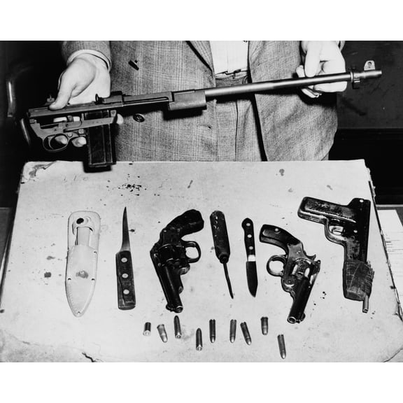 Print: Boys Arsenal, Bathgate Ave Police Station, 1949