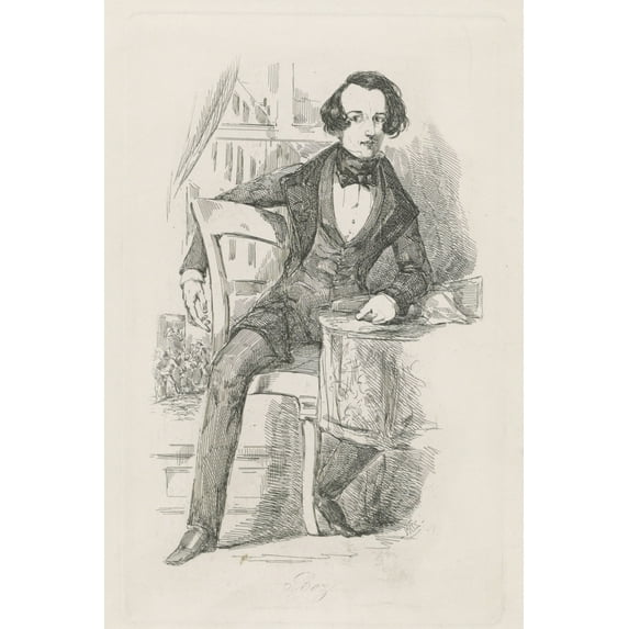 Print: Boz, circa 1840