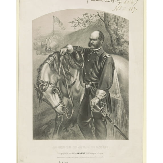 Print: Brigadier General Burnside, 1861