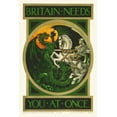 thumbnail image 1 of Print: Britain Needs You At Once, 1 of 4