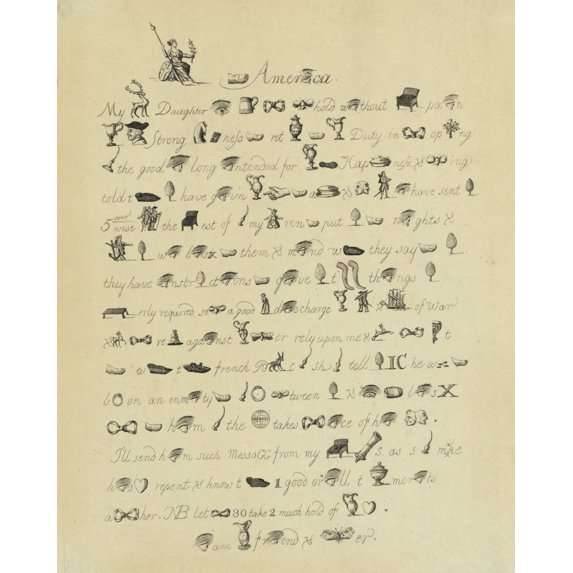 Print: Britannia Toe Amereyeca, 1778