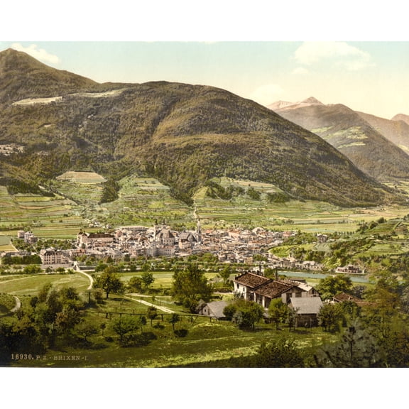 Print: Brixen, General View, I, Tyrol, Austro-Hungary, circa 1890