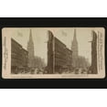 thumbnail image 1 of Print: Broadway And Trinity Church, New York, U.S.A., 1892, 1 of 4