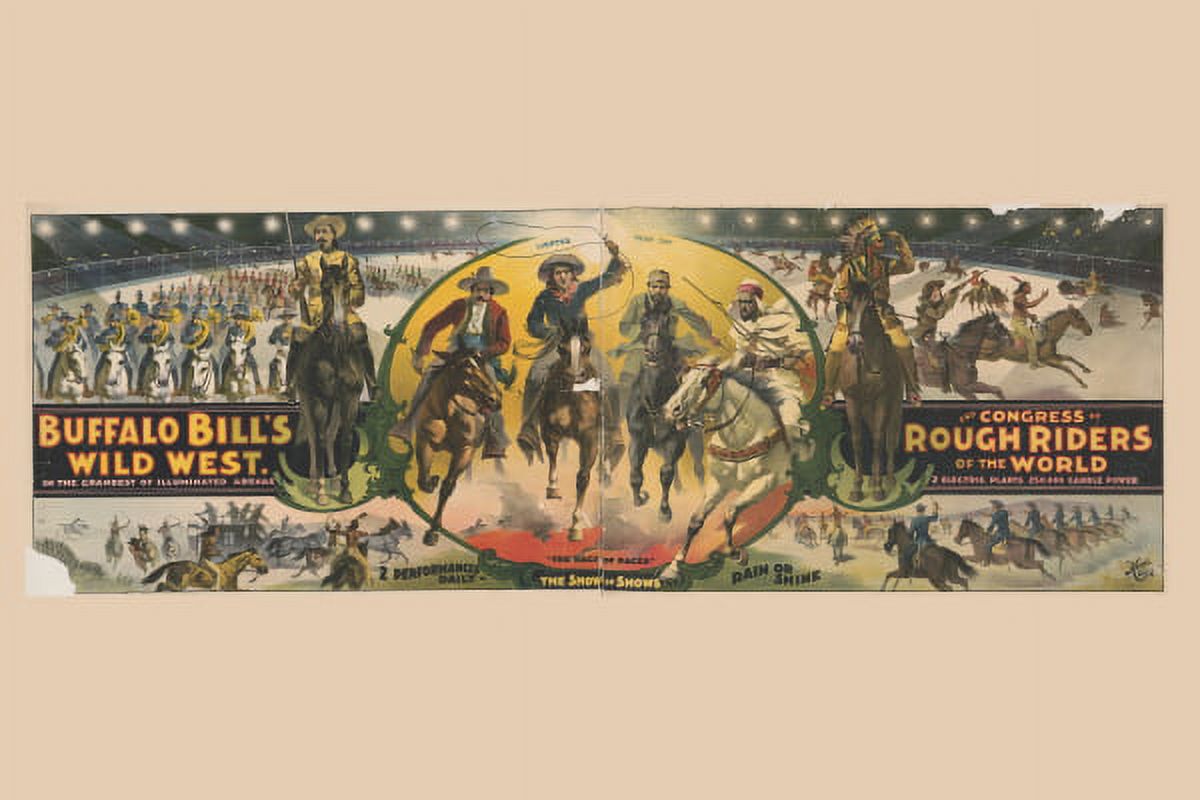 Print: Buffalo Bill's Wild West And Congress Of Rough Riders Of The ...