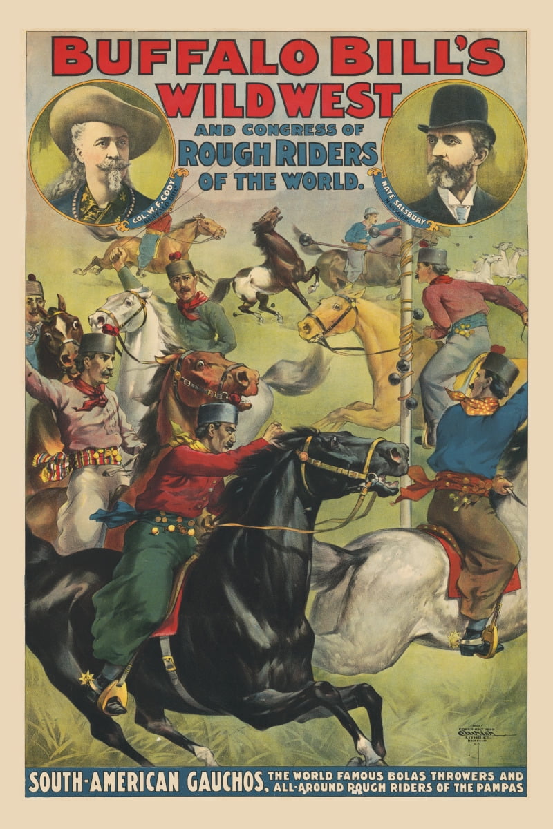 Print: Buffalo Bill's Wild West And Congress Of Rough Riders Of The ...