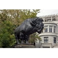 thumbnail image 1 of Print: Buffalo Statue Created By Alexander Phimister Proctor On Dumbarton, 1 of 4