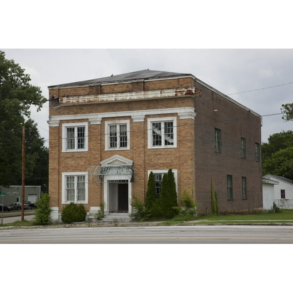 Print: Building In Neoclassical Style Built In The Late 1800's Along Old