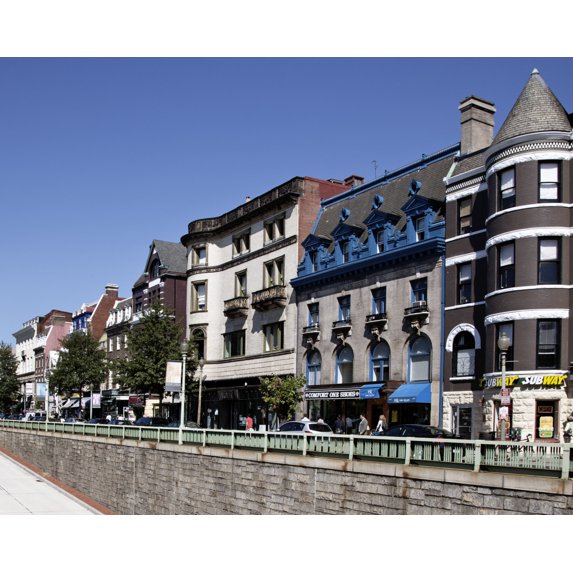 Print: Buildings, Connecticut Ave. Near Q St., In The Dupont Circle Area