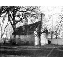 Print: Burn's Cottage (Earliest Building On Site Of D.C.), circa 1889