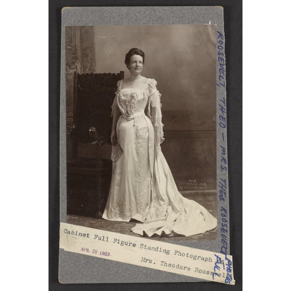 Print: Cabinet Full Figure Standing Photograph #6, Mrs. Theodore