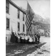 thumbnail image 1 of Print: Camp-Fire Girls Saluting The Flag, 1915, 1 of 4
